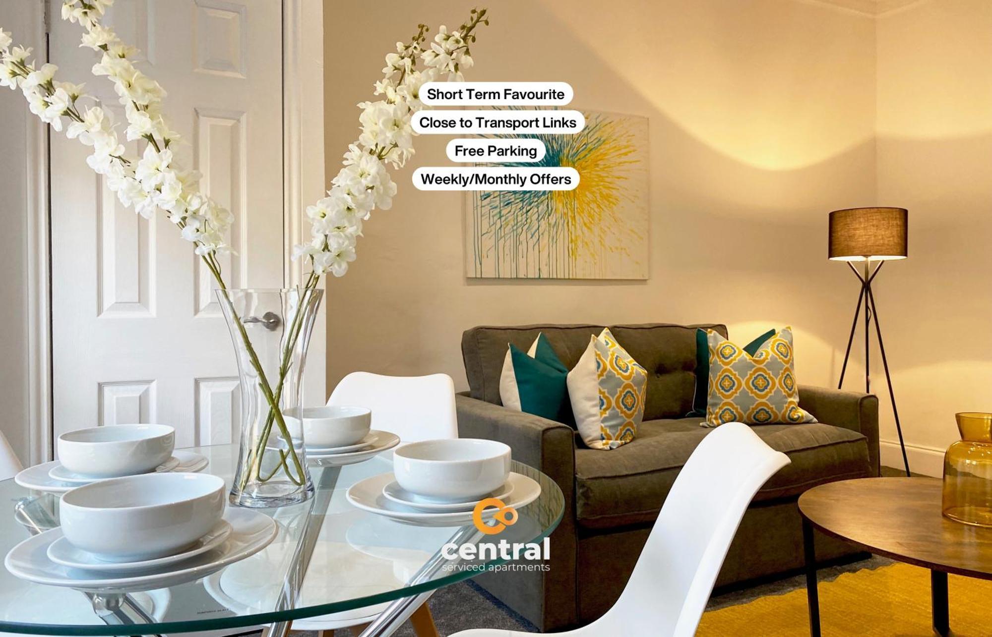 Serviced Apartments: Modern, Quiet With Wi-fi & Extended Options Apartment *