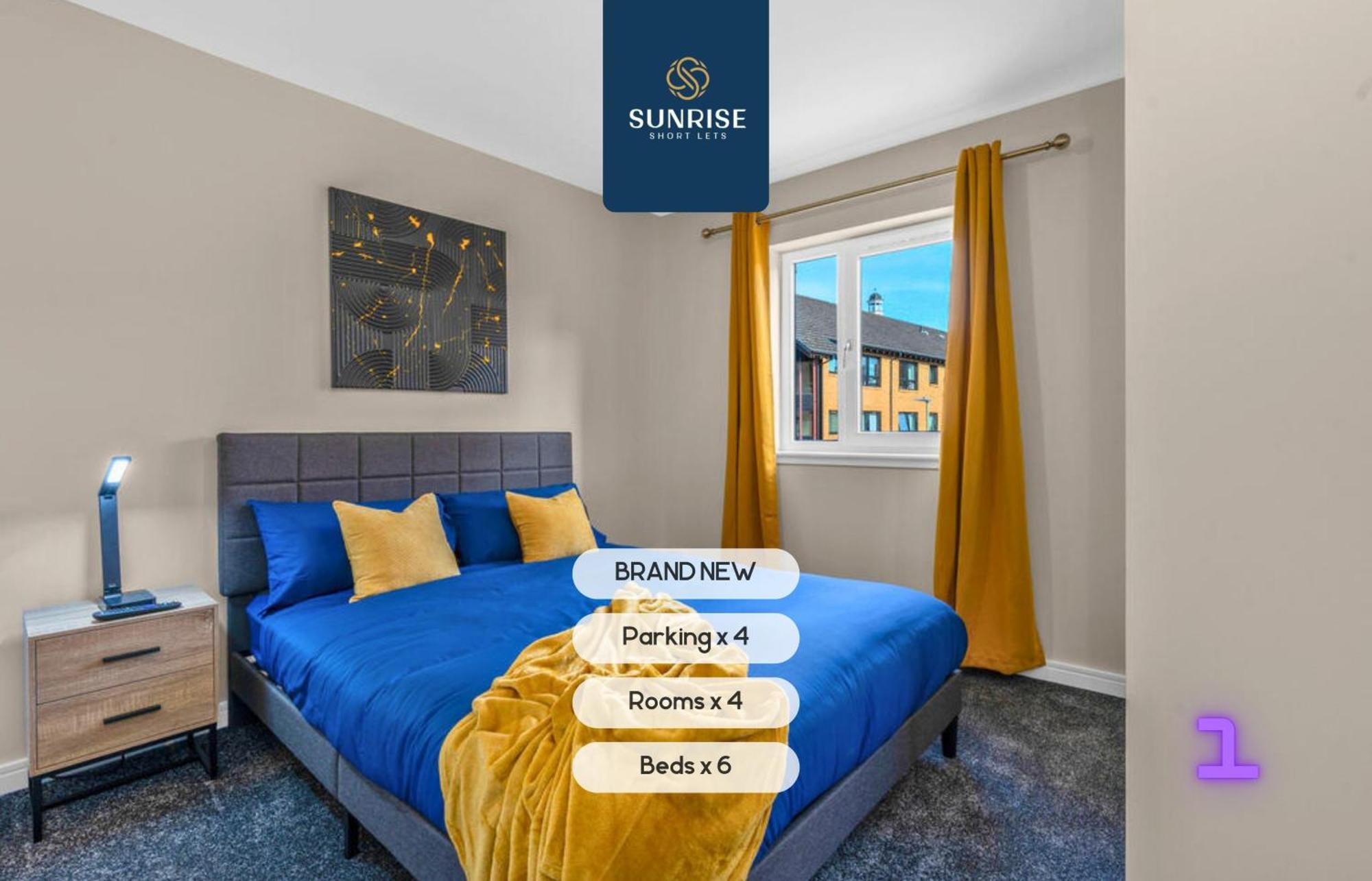 Villa L1 - Large 4 Bedroom House With 6 Beds And 3 Bathrooms, Tvs In Each Room, Free Parking, Fully Equipped, Local Amenities, Easy Ring Road Access, Special Rates, Invoice And Reduced Price Only Via Sunrise Short Lets