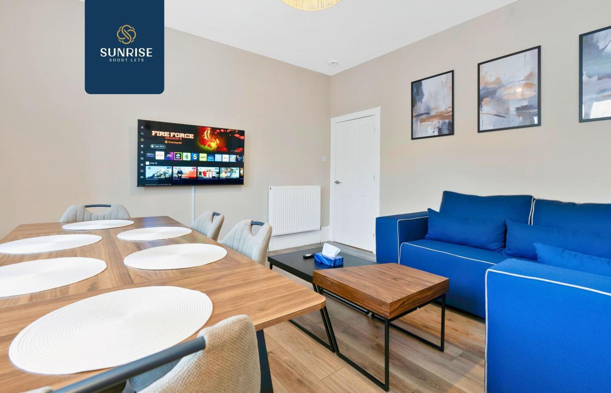Baldovan Heights - 3 Rooms, 6 Beds, Tv's And Fans Each Room, Fully Equipped, 5 Mins To Centre And Ring Road, Perfectly Suited To Groups And Long Stays, Invoice And Reduced Price Only Via Sunrise Short Lets Apartment
