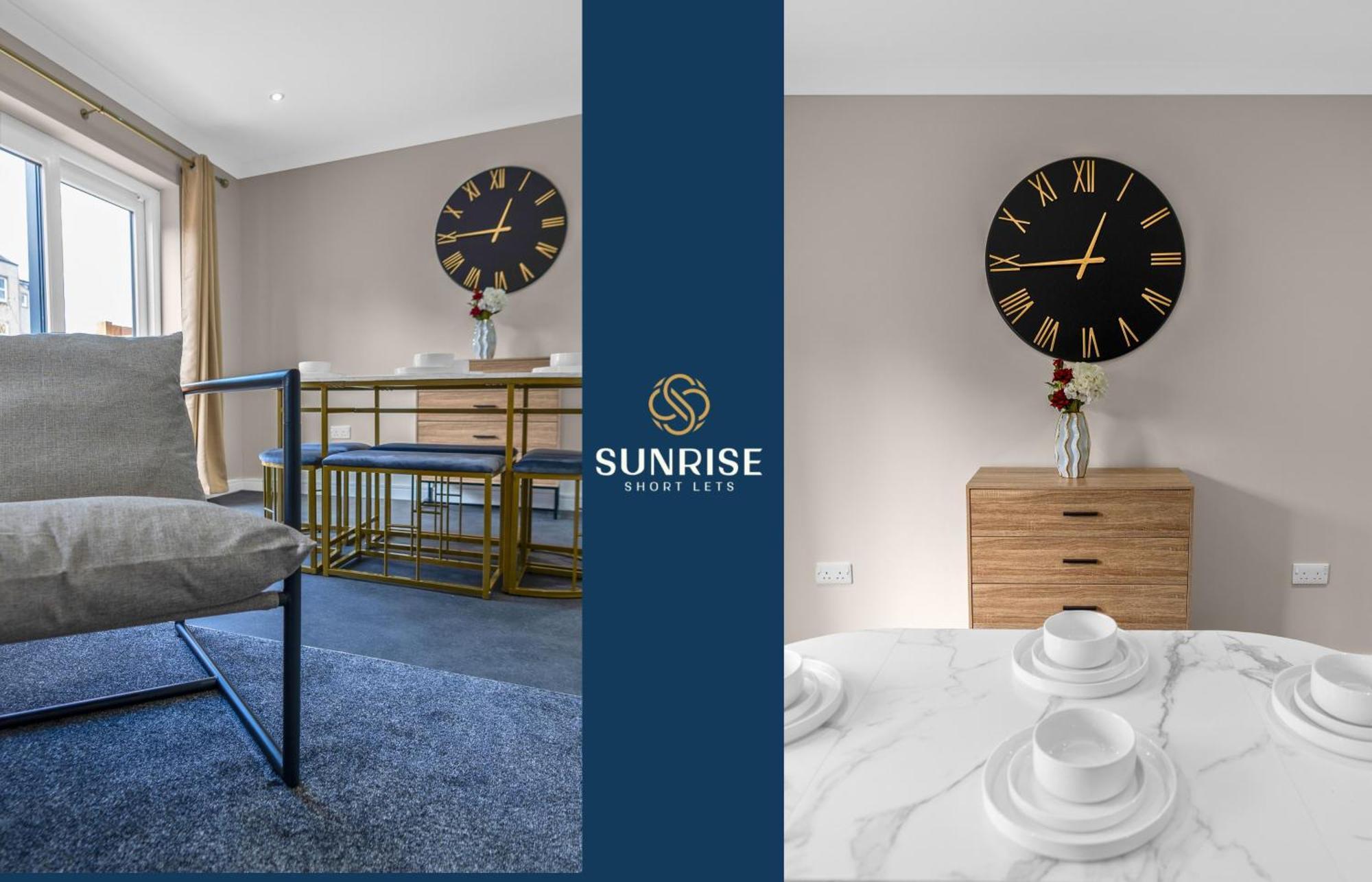 L2 - Stunning 4 Bed House With 6 Beds And 3 Bathrooms, Tvs In Each Room, Free Parking, Fully Equipped, Local Amenities, Easy Ring Road Access, Special Rates And Price Match Gaurantee Ask Sunrise Short Lets Villa Dundee