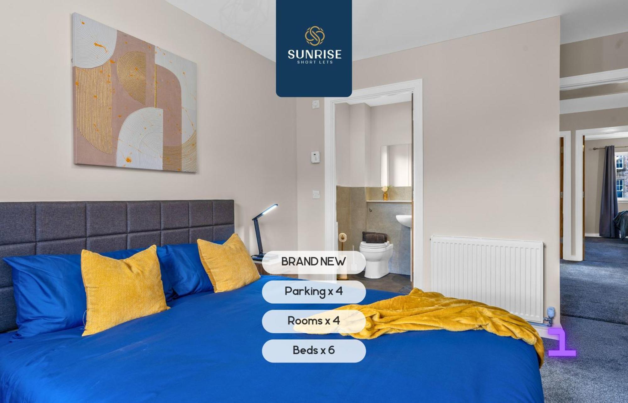 L2 - Stunning 4 Bed House With 6 Beds And 3 Bathrooms, Tvs In Each Room, Free Parking, Fully Equipped, Local Amenities, Easy Ring Road Access, Special Rates And Price Match Gaurantee Ask Sunrise Short Lets Villa Dundee